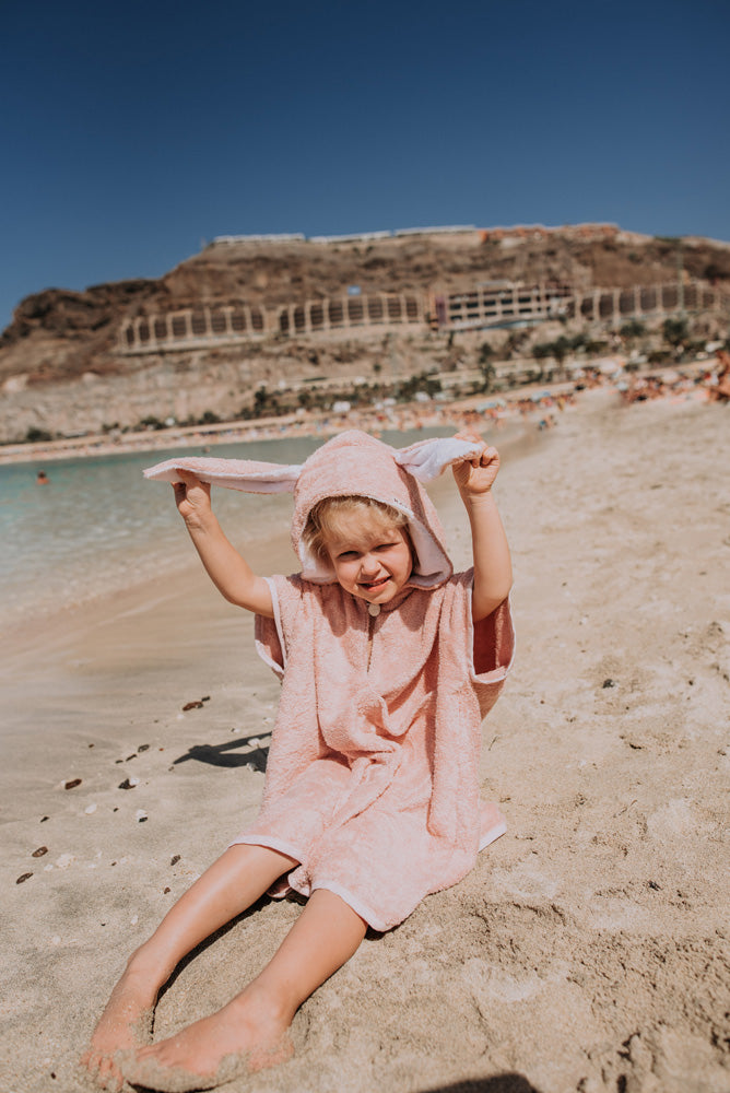 Short-Sleeve Poncho RABBIT - For KIDS (Size 122-150)