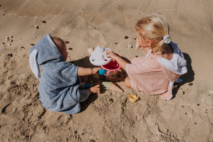 Short-Sleeve Poncho RABBIT - For KIDS (Size 122-150)