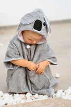 Korte mouwen Poncho Koala voor kinderen (maat 122-150)