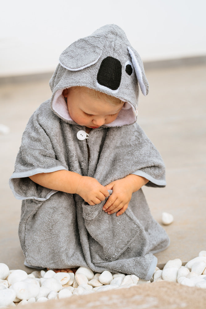 Korte mouwen Poncho Koala voor peuters