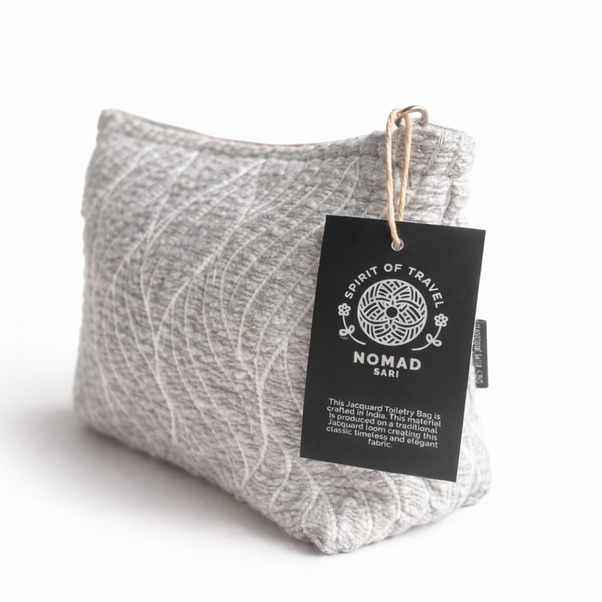 Nomad Sari Indian Jacquard Toilettas  - Moonlit Weave