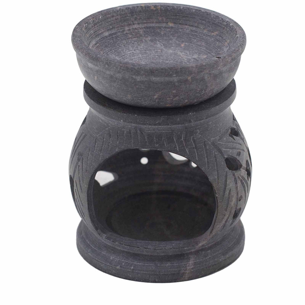 Kleine speksteen Oliebrander 8cm