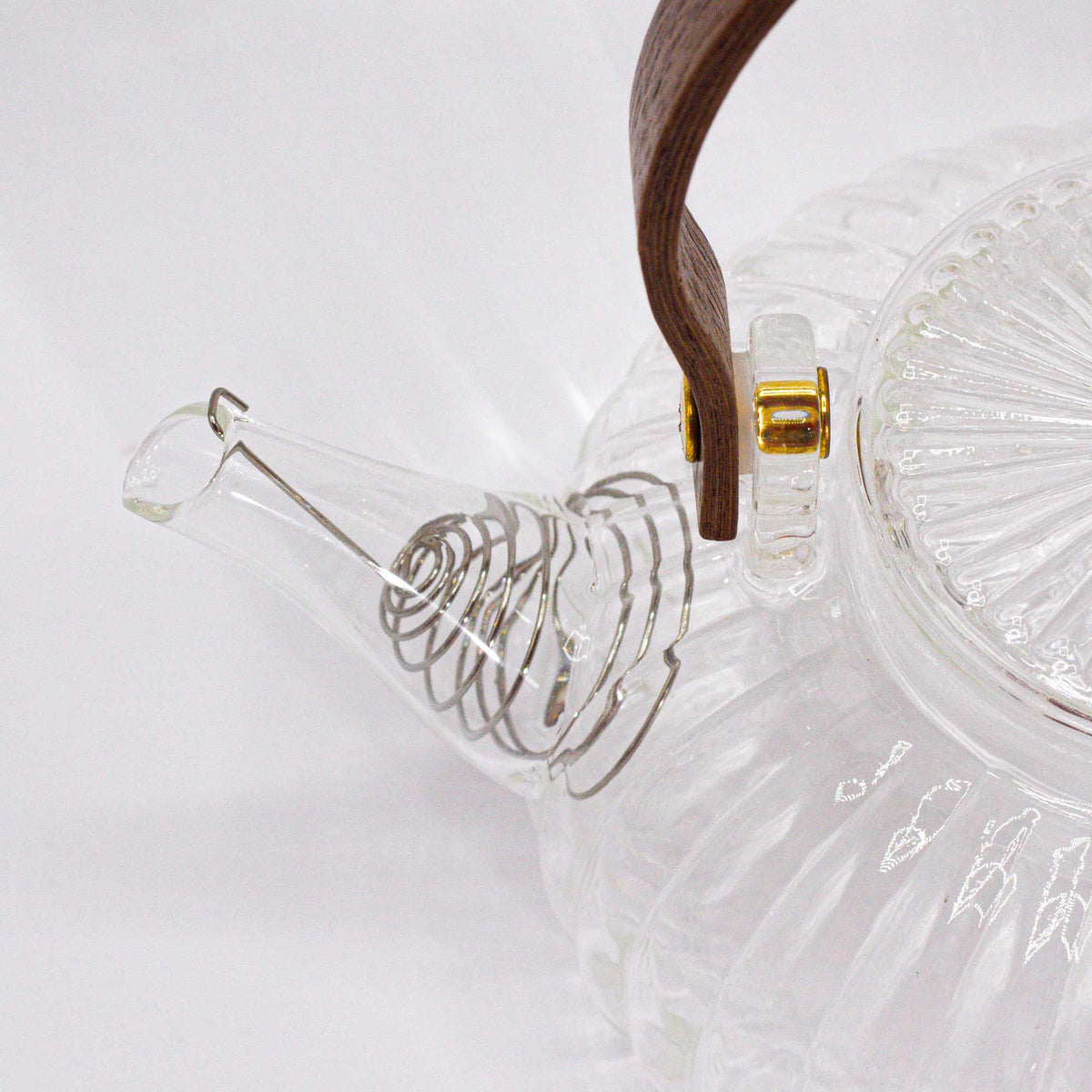 Glazen theepot met infuser – Clear Ribbed Pearl – 850 ml
