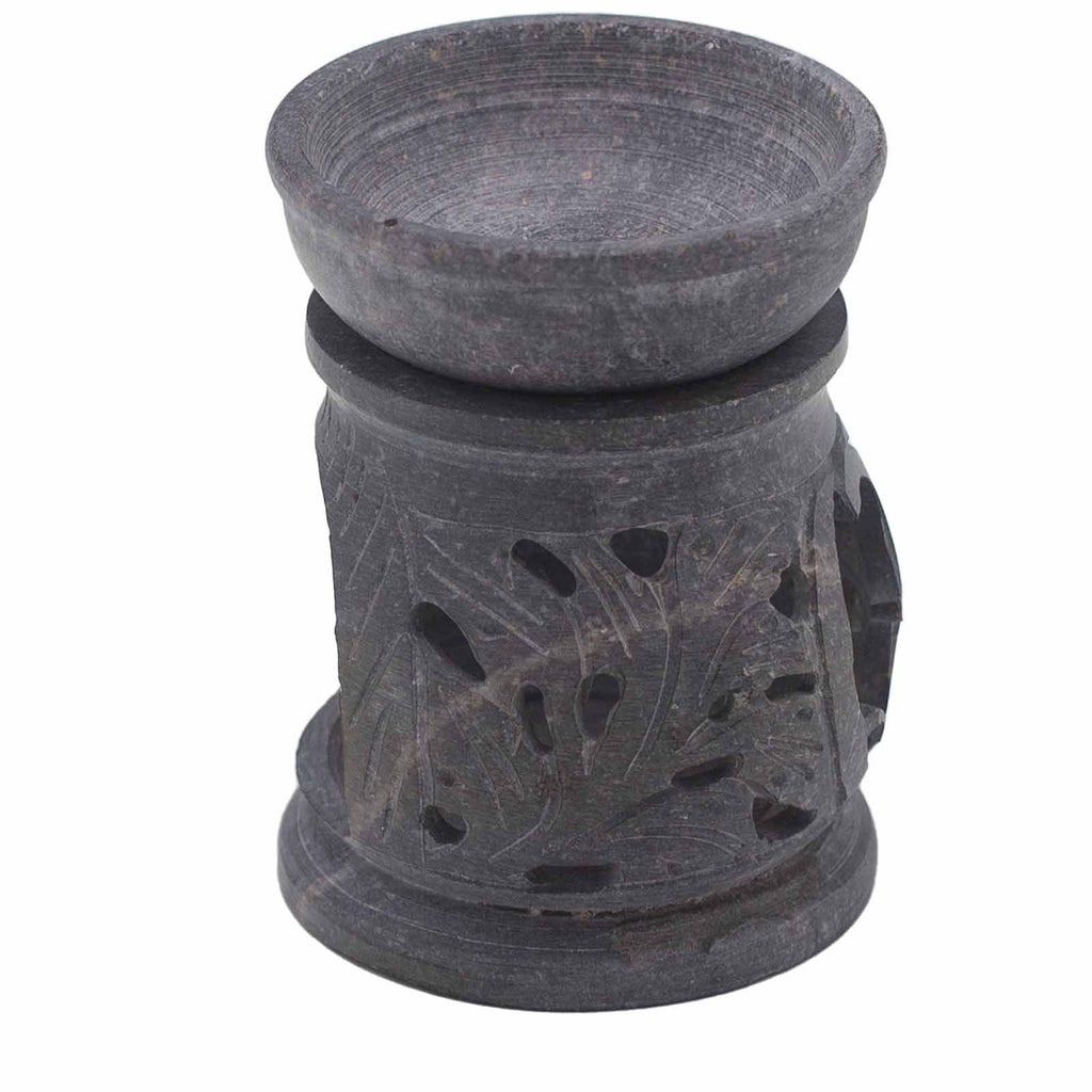 Kleine speksteen Oliebrander 8cm