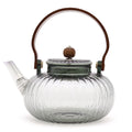 Glazen theepot met infuser – Charcoal Ribbed Pearl – 950 ml