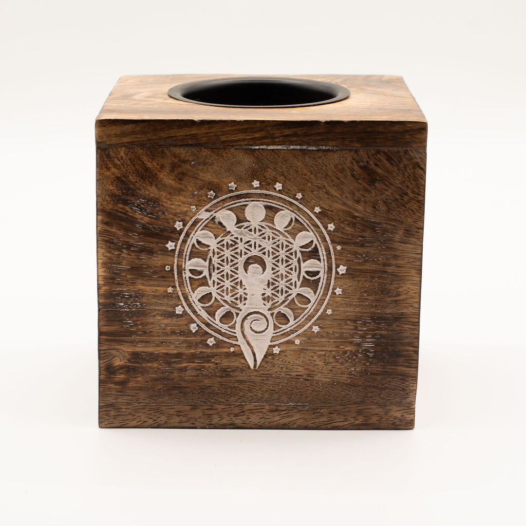 Grote Vierkante mangohout Oliebrander – Moon Goddess