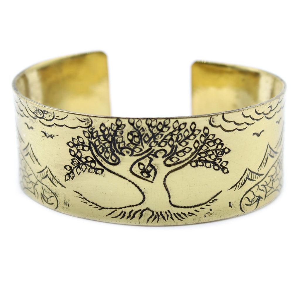 Messing Tibetaanse mantra-armband Tree of Life