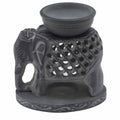 speksteen Oliebrander 10.5cm – Standing olifant