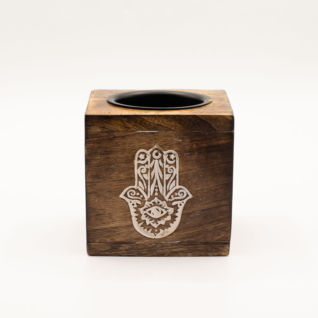 Vierkante mangohout Oliebrander – Hamsa