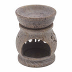 Kleine speksteen Oliebrander 8cm – olifant