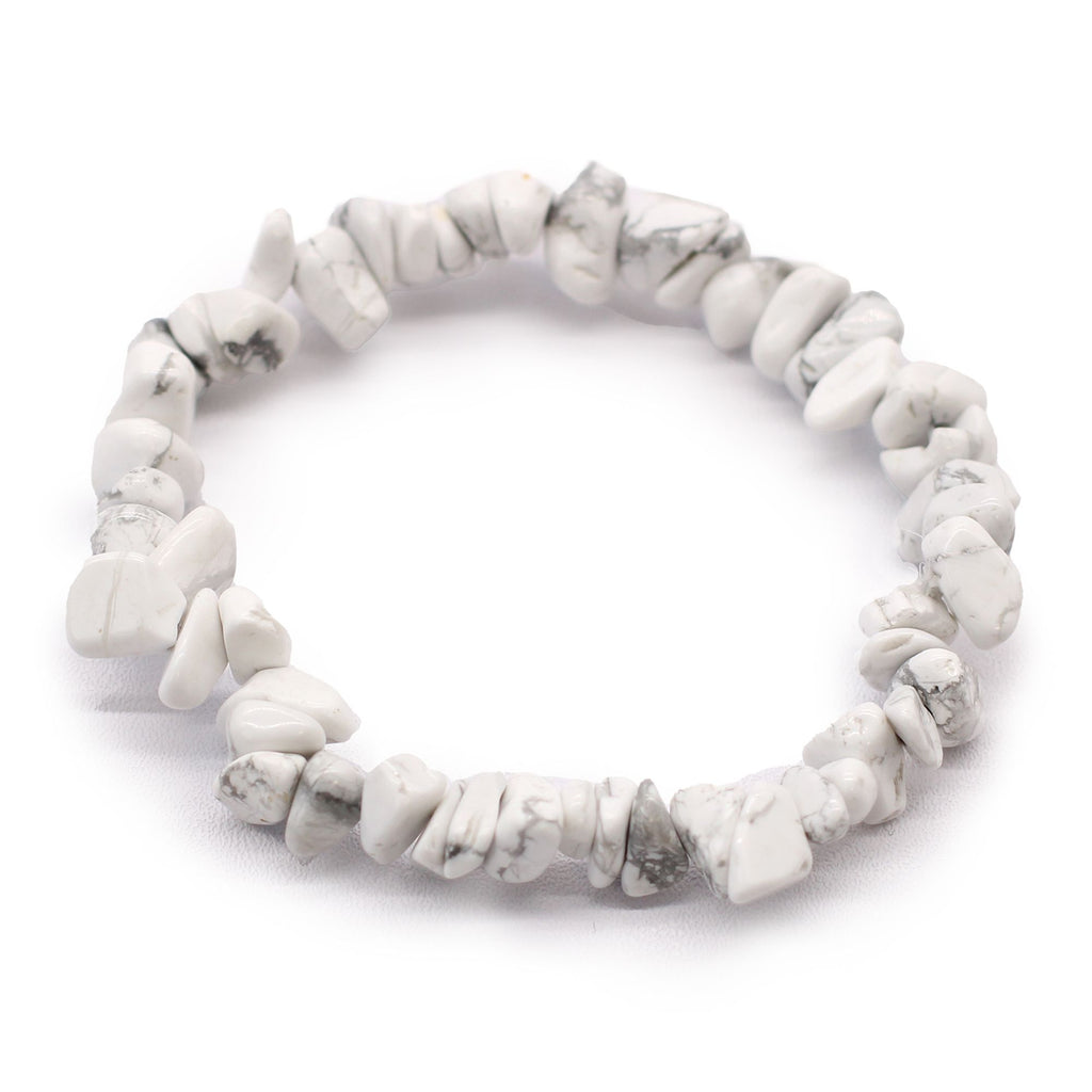 White Jasper Gem Bracelet bruisballen