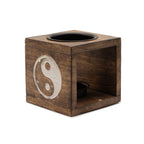 Vierkante mangohout Oliebrander – yin yang