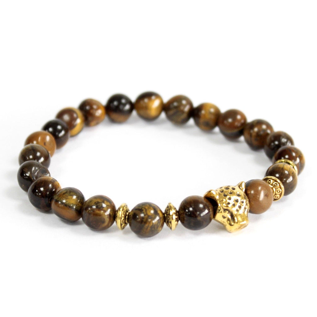 Goudkleurige armband Gold Tiger met tijgeroog