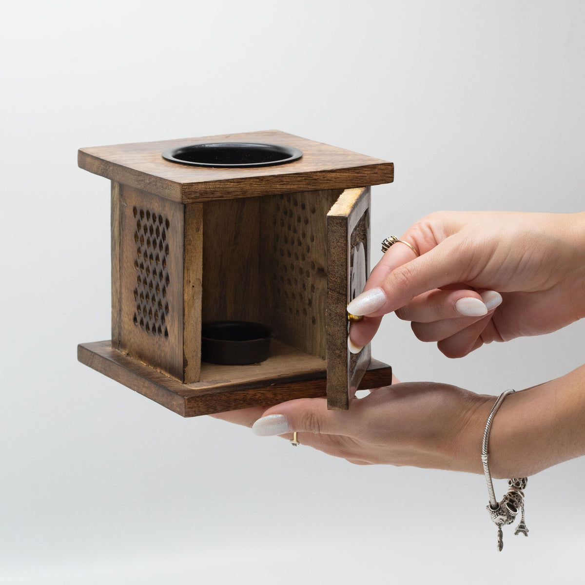 Grote Mango Box Brander – Boeddha