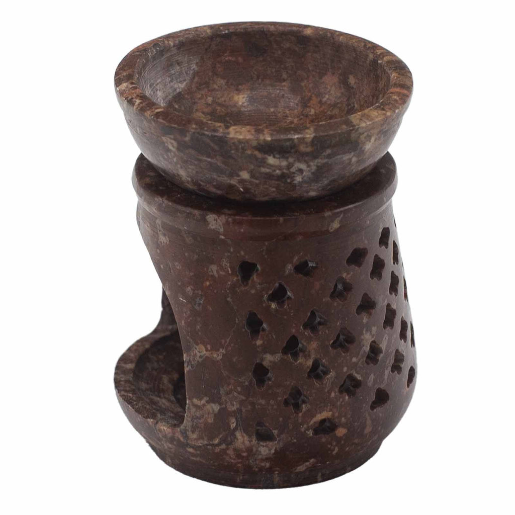 Kleine speksteen Oliebrander 8cm – klassiek