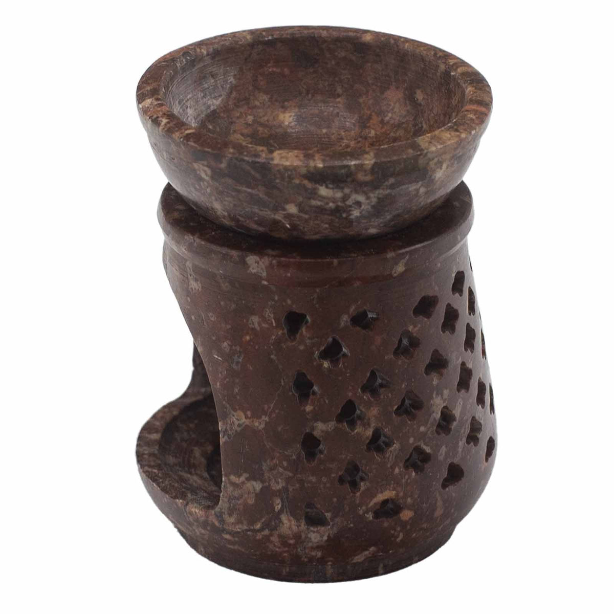 Kleine speksteen Oliebrander 8cm – klassiek