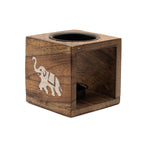 Vierkante mangohout Oliebrander – olifant