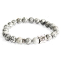 Armband Crown Ingot met grijze agaat