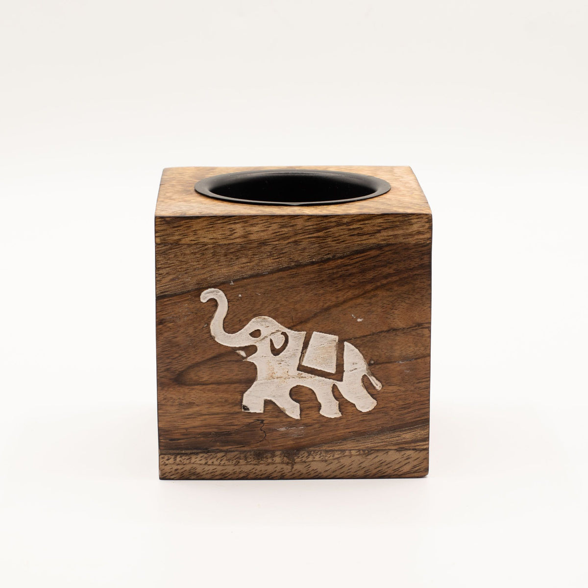 Vierkante mangohout Oliebrander – olifant