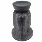 Speksteen Oliebrander 10.5cm – Standing olifant