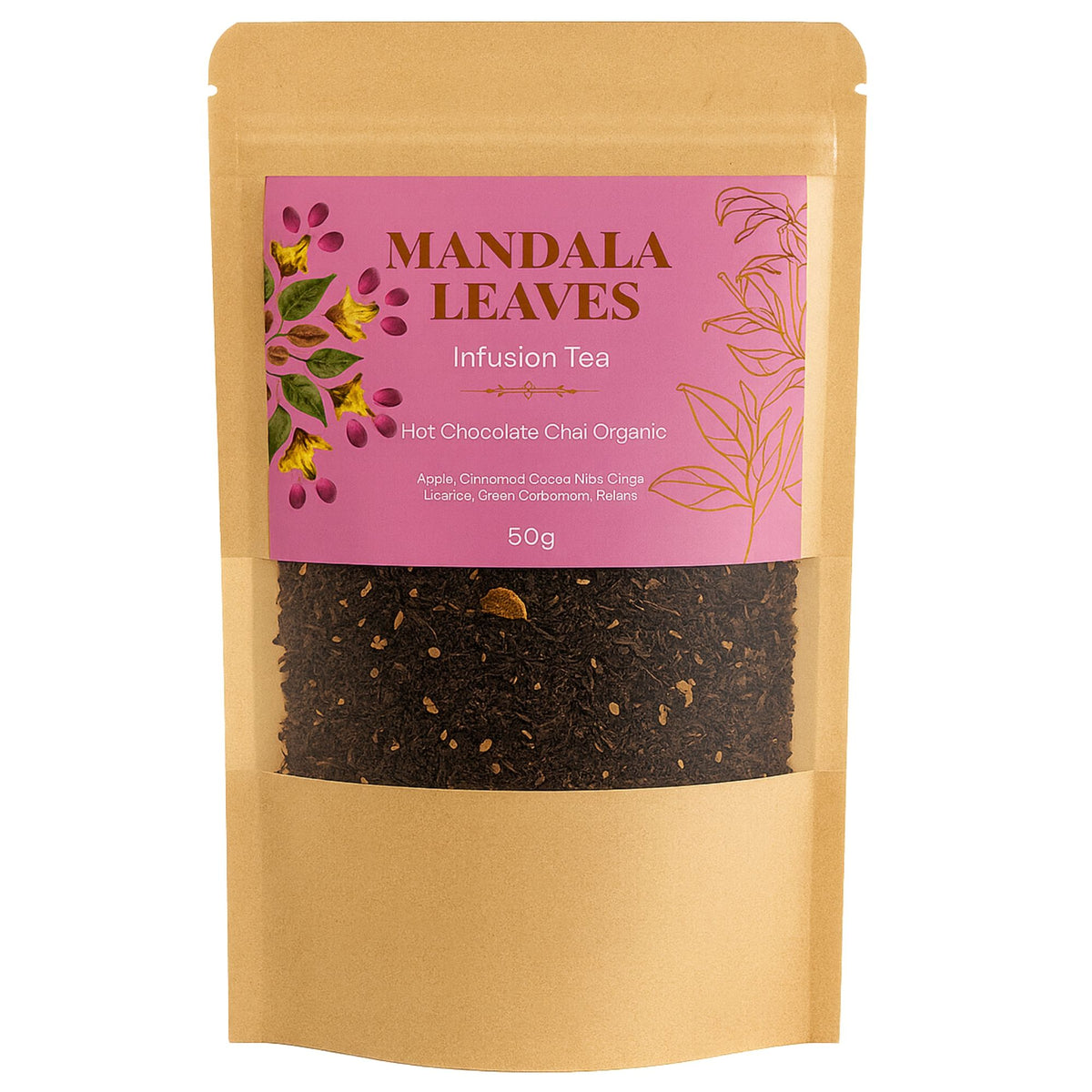 50 g Biologische warme chocolademelk chai