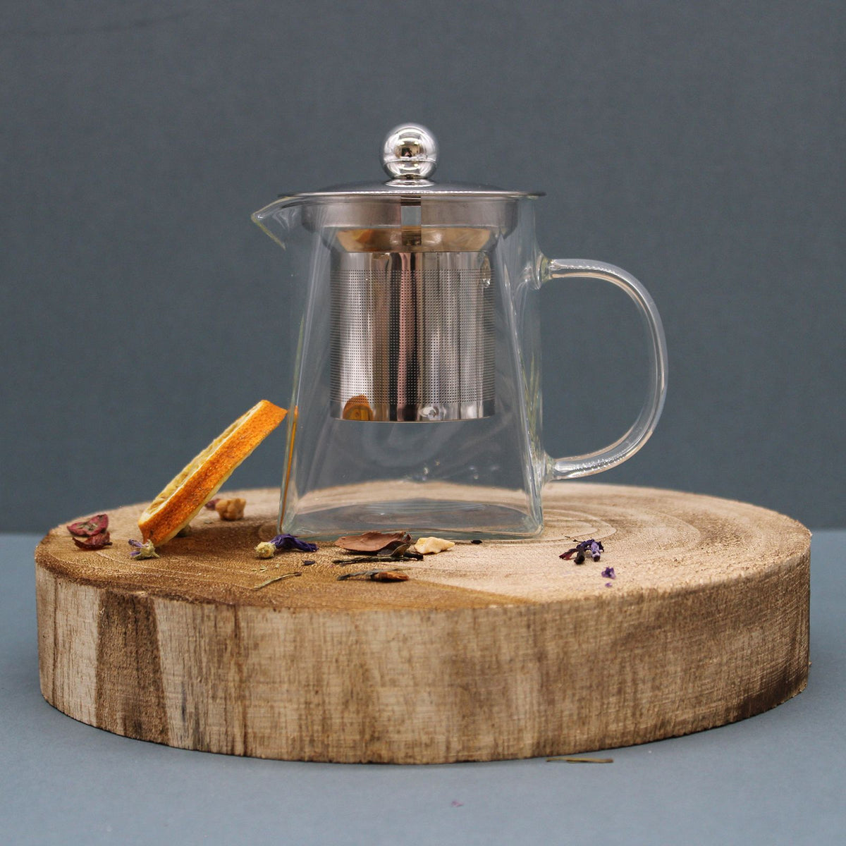 Glazen theepot met infuser – Tower-vorm – 350 ml