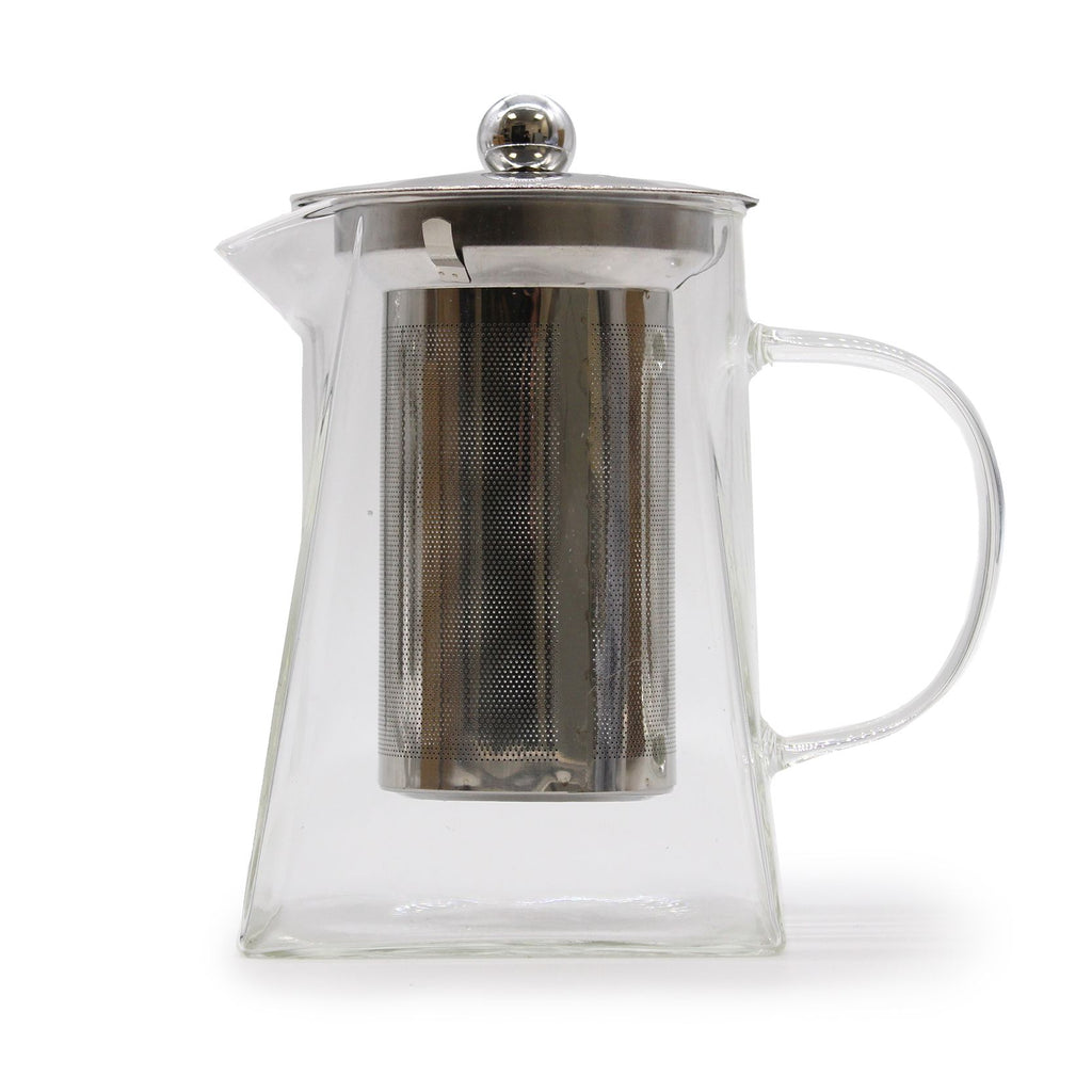 Glazen theepot met infuser – Tower-vorm – 780 ml