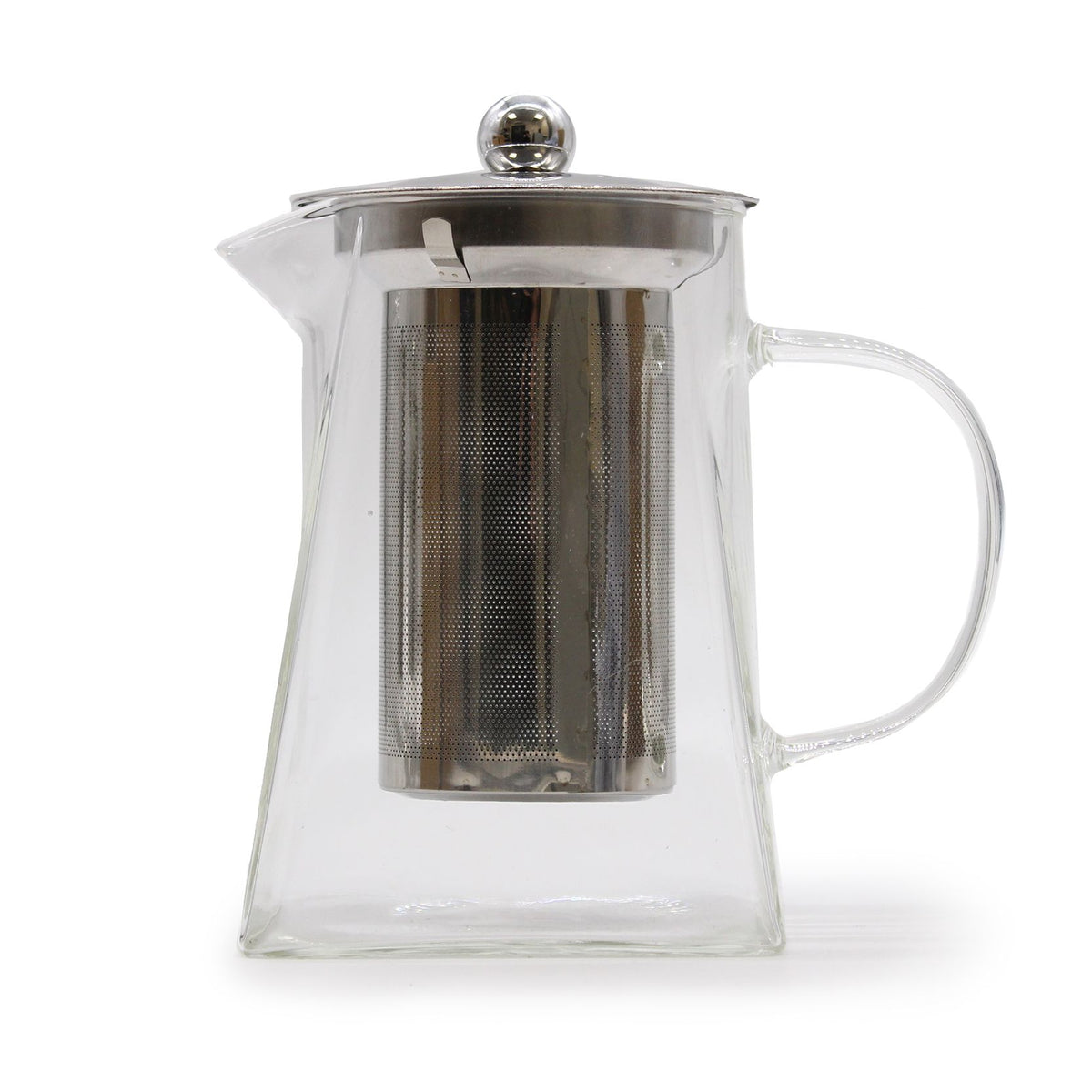 Glazen theepot met infuser – Tower-vorm – 780 ml