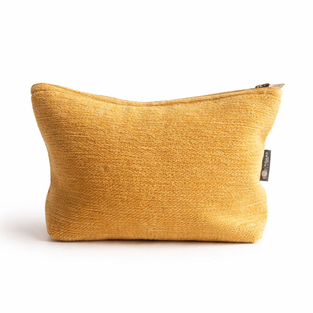 Nomad Sari Indian Jacquard Toilettas - Marigold Loom