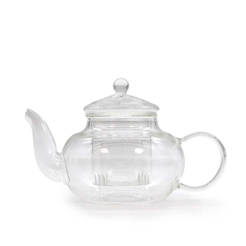 Glazen theepot met infuser – Ronde Pearl – 400 ml