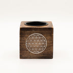 Vierkante mangohout Oliebrander – Flower of Life