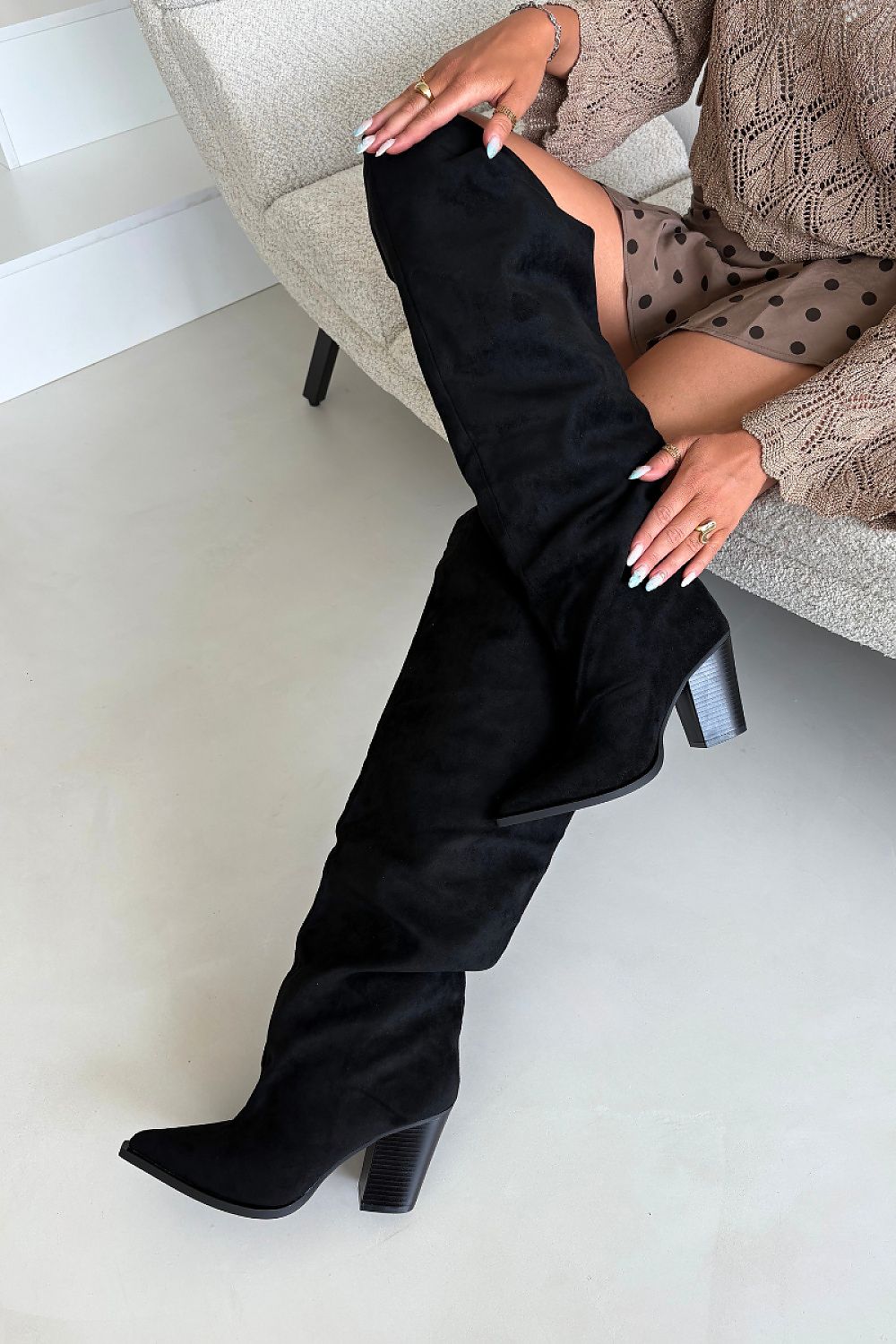 Laarzen met hoge hakken model 230948 Step in style 