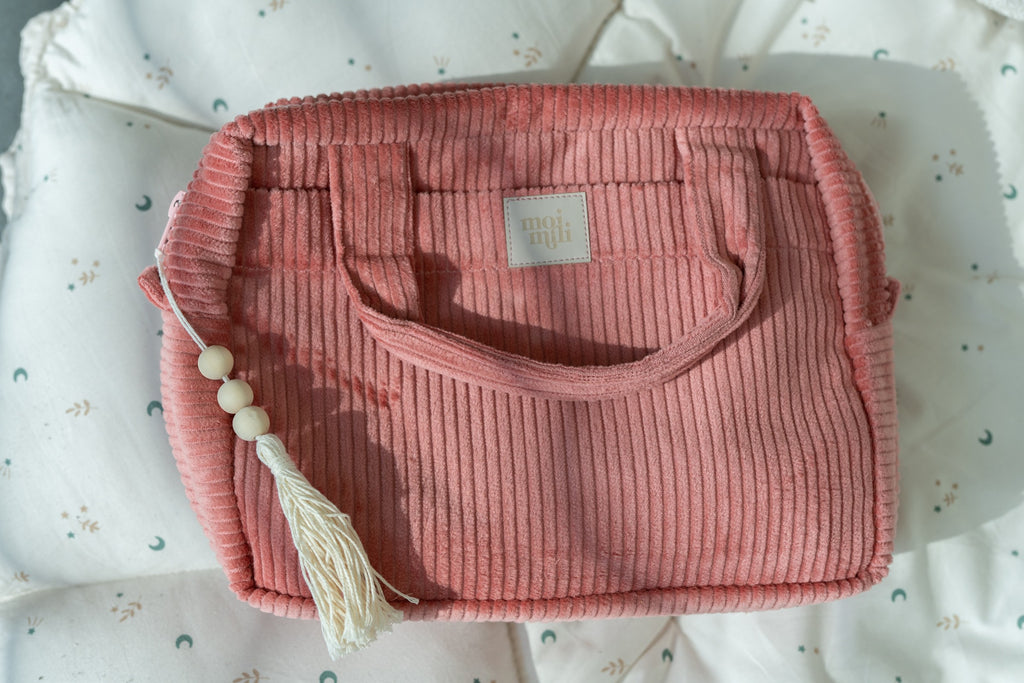Make-Up Bag Set of 2 - Coral ds