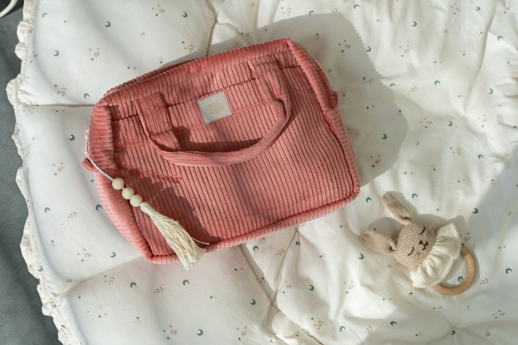 Make-Up Bag Set of 2 - Coral ds