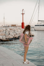 Mom / Weekender Bag - Pink Coffee