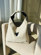 Moon Bag Heart - White