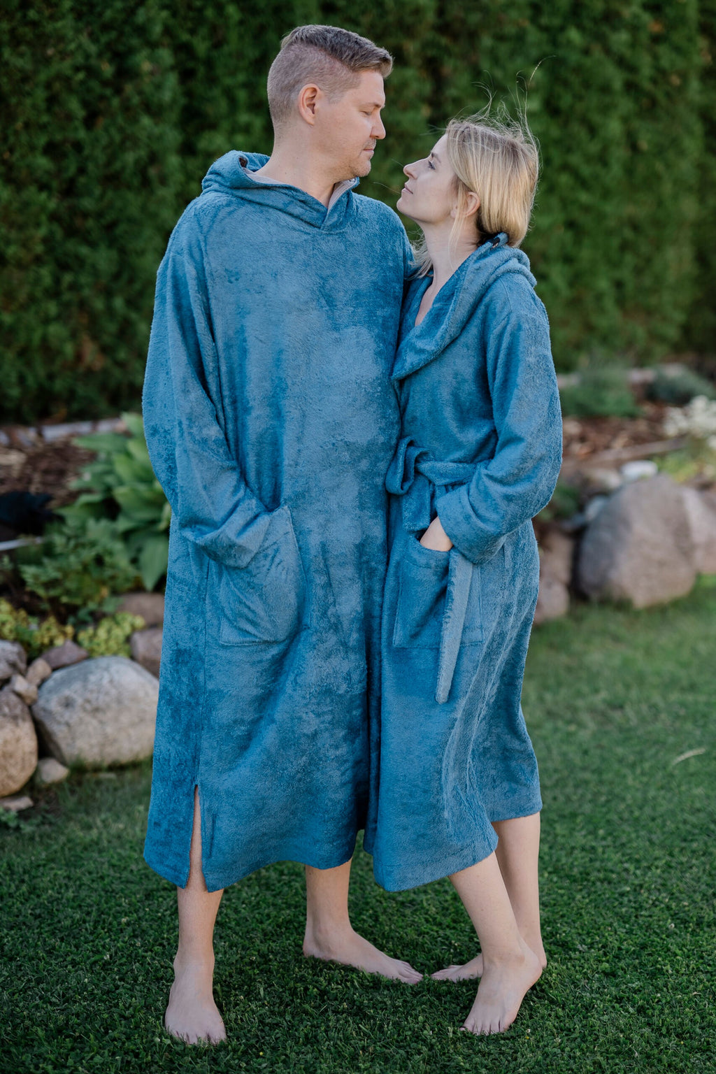Unisex Hooded Bathrobe - Bamboo Terry