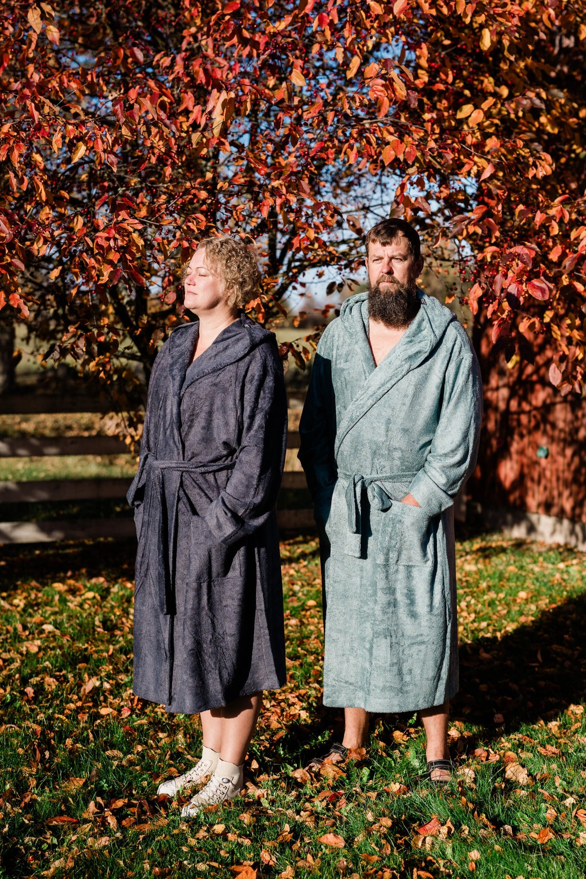 Unisex Hooded Bathrobe - Bamboo Terry