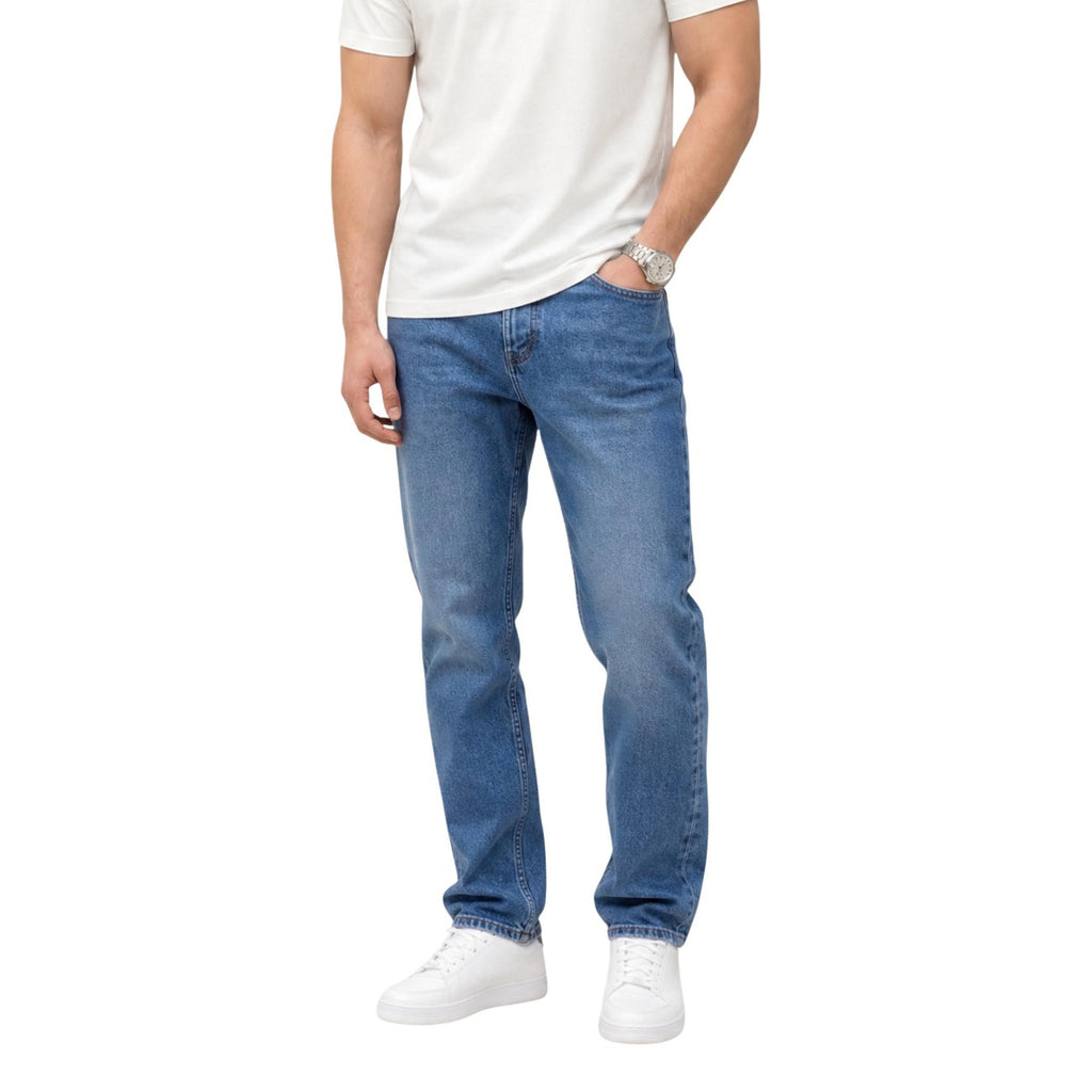 Tommy Hilfiger Jeans herenjeans blauw 99% organisch katoen 1% Elastaan