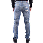 Dondup herenjeans lichtblauw -gesleten effect -gescheurd effect