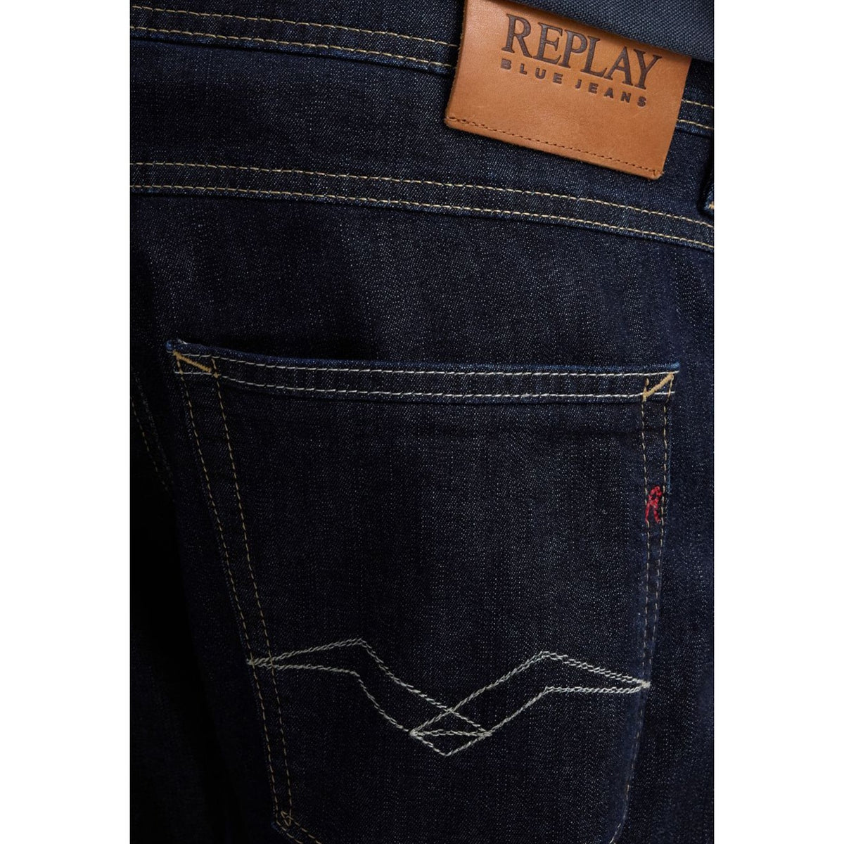 Replay herenjeans blauw 80% Katoen 8% Elastaan 12% Lyocell