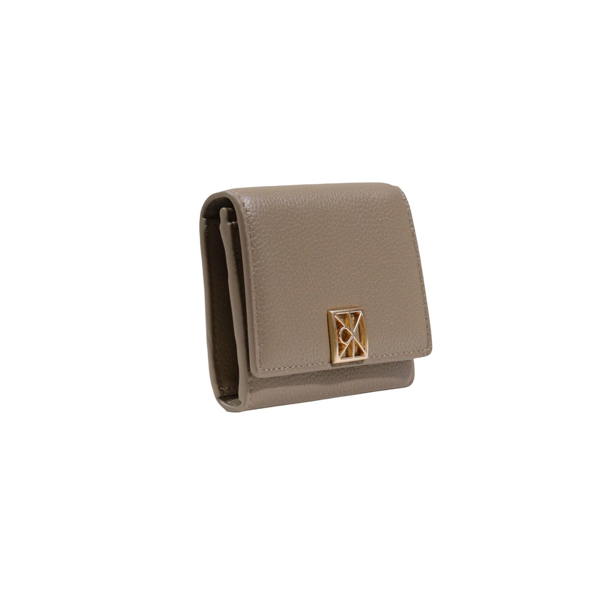 Calvin Klein portemonnee beige met automatische knoop • zakken: binnenzakken • size (cm): 10x7.5x2