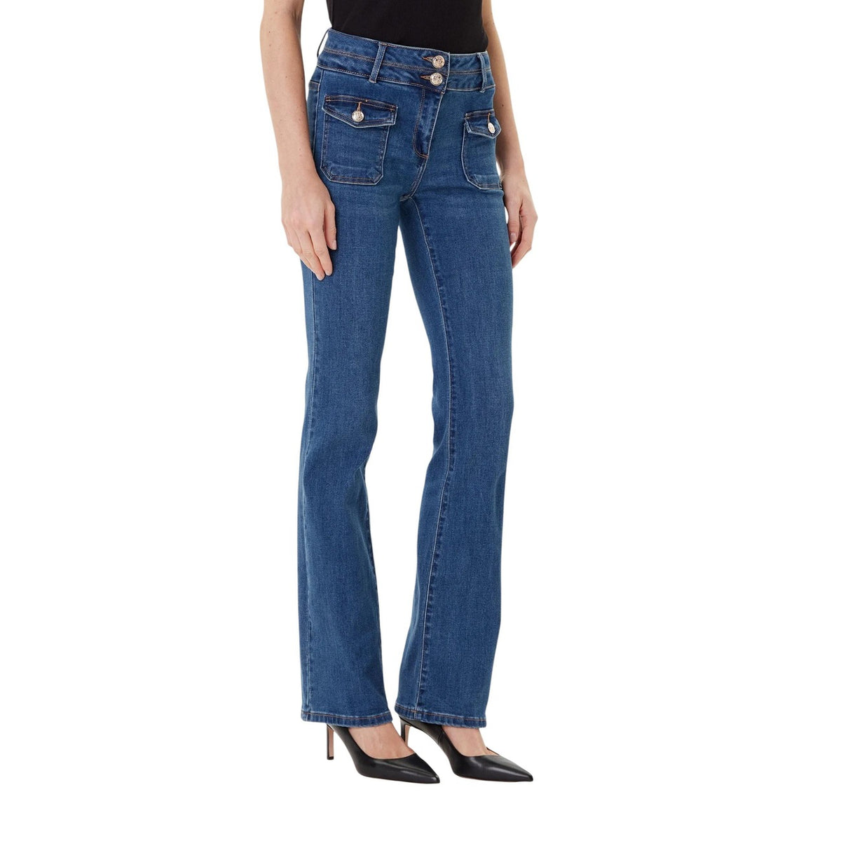 Morgan De Toi dames jeans blauw - vooraanzicht