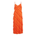 Vila Clothes damesjurk orange - vooraanzicht