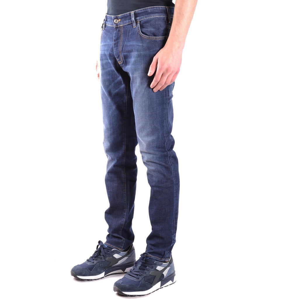 Paolo Pecora herenjeans blauw -gesleten effect