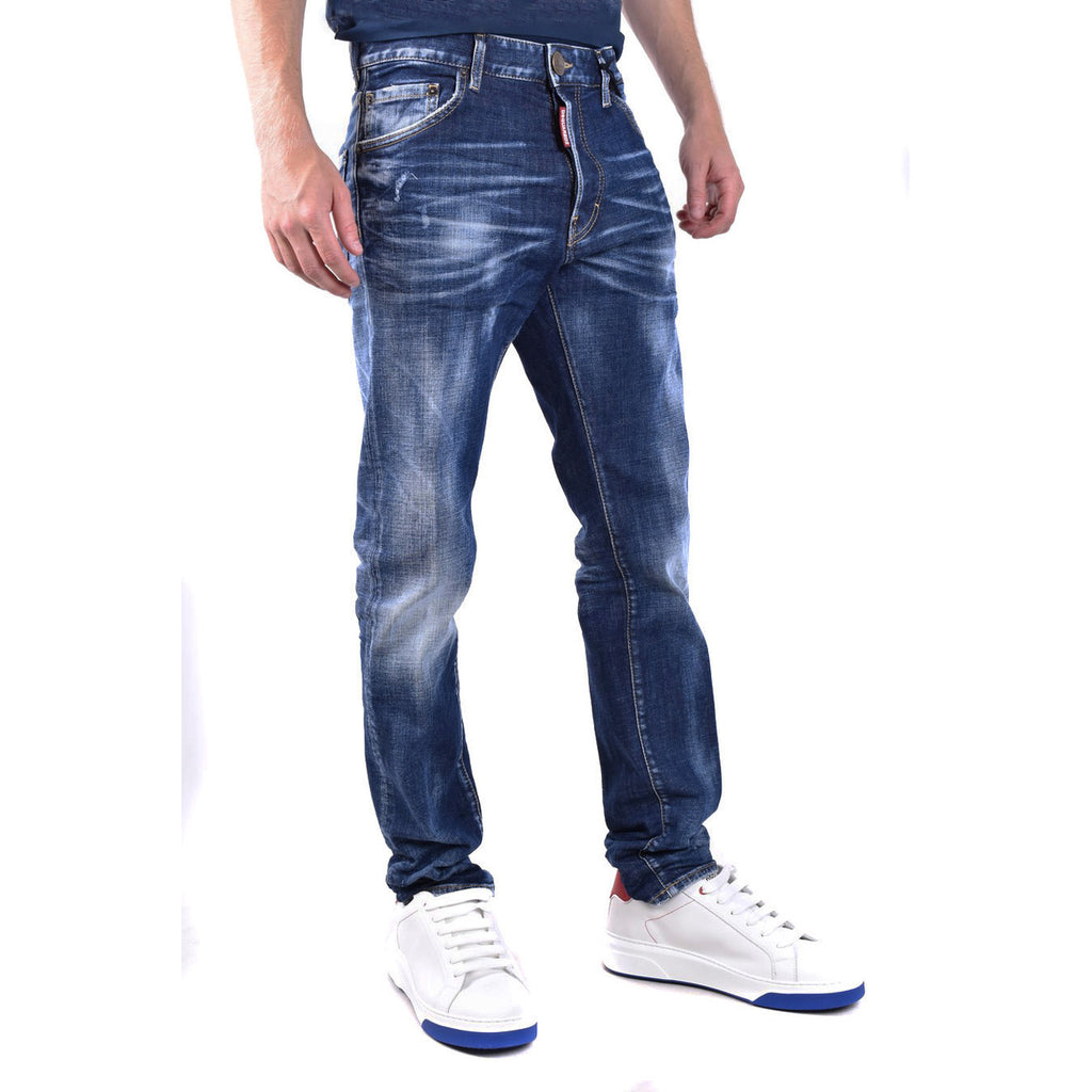 Dsquared2 herenjeans blauw uni