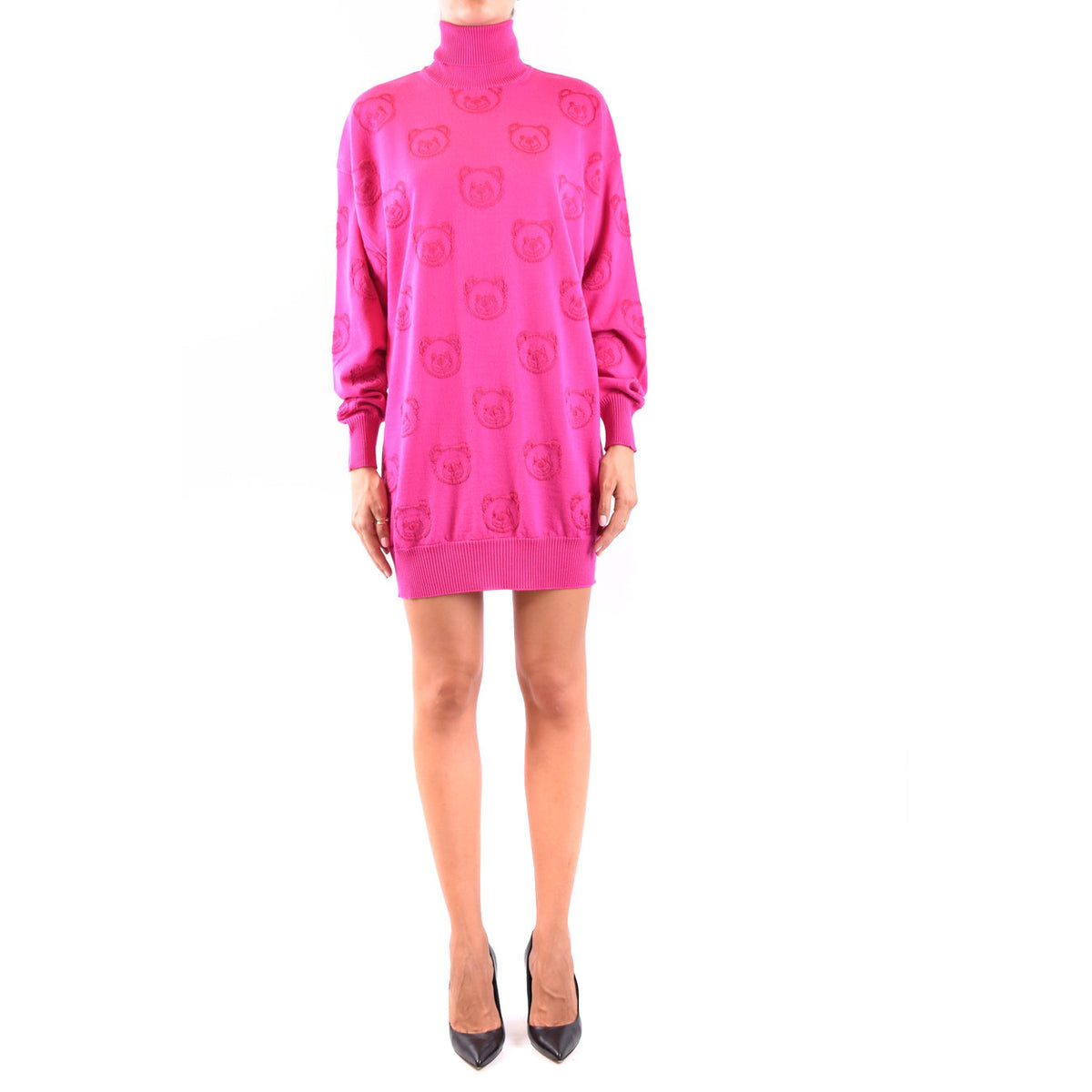 Moschino damesjurk roze - vooraanzicht