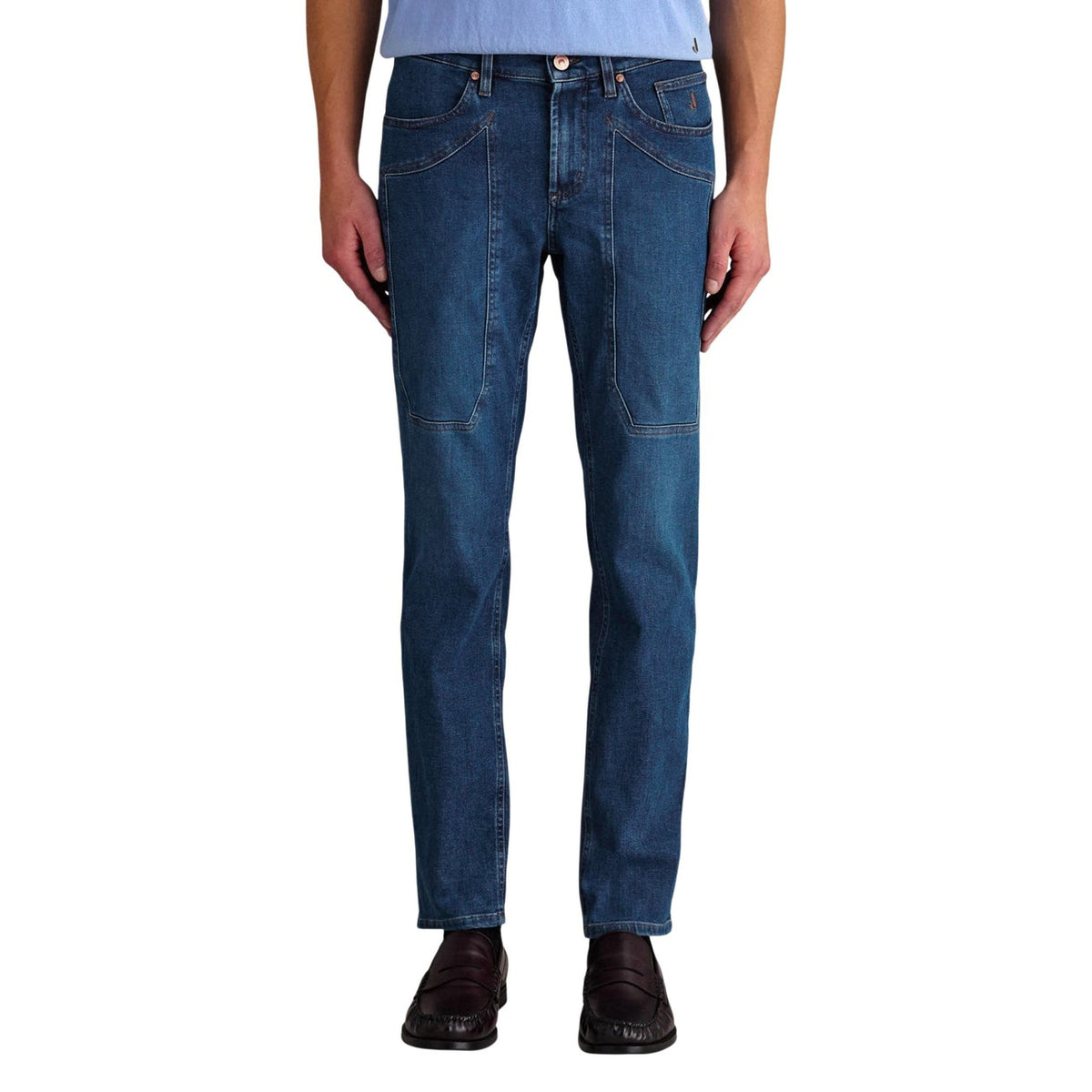 Jeckerson herenjeans blauw voor- en achterzak