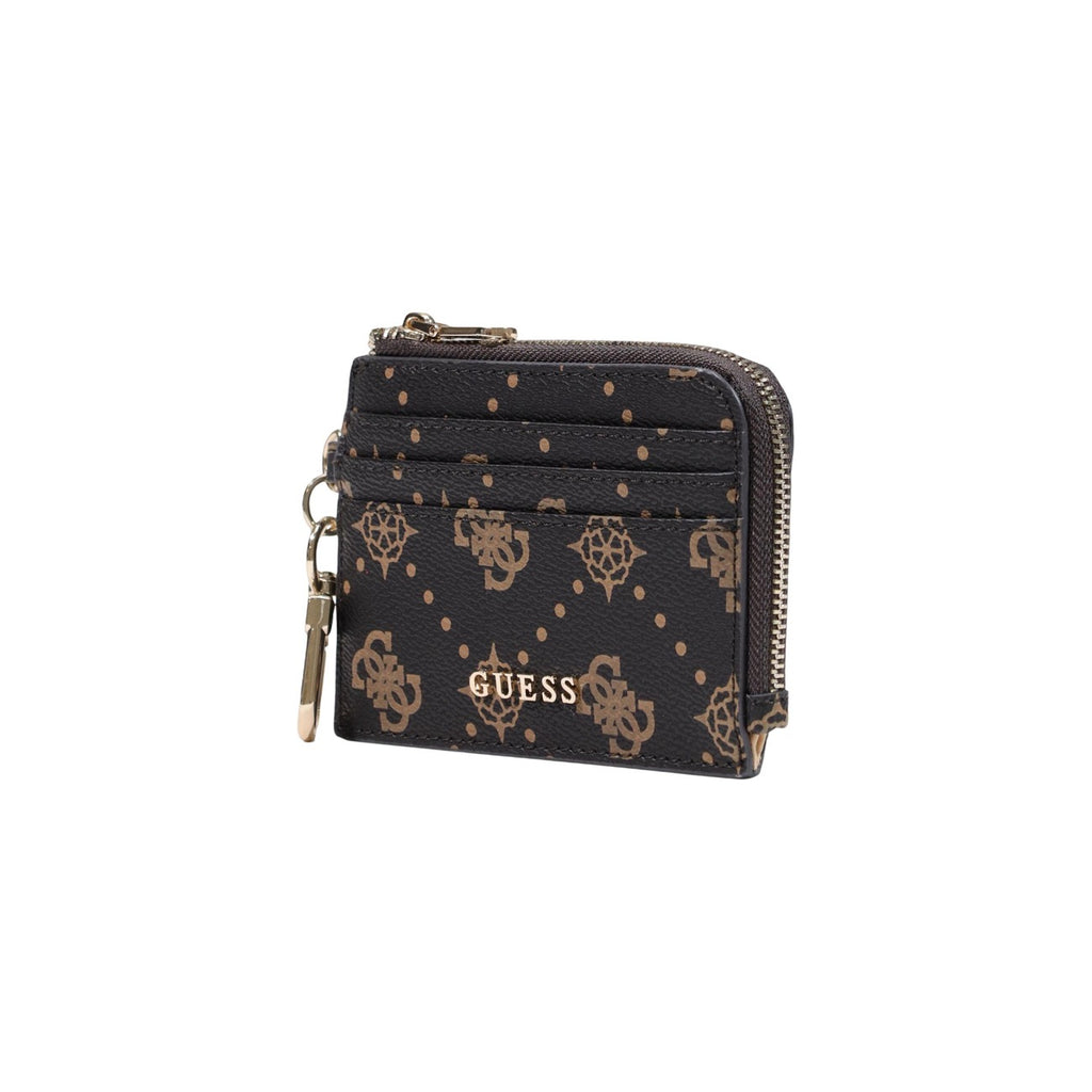 Guess portemonnee bruin stippen