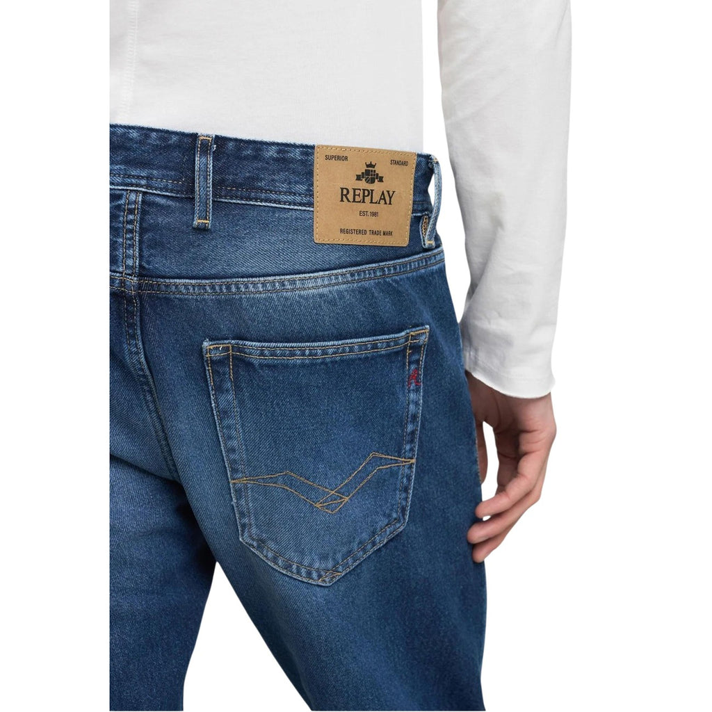Replay herenjeans blauw 100% Katoen